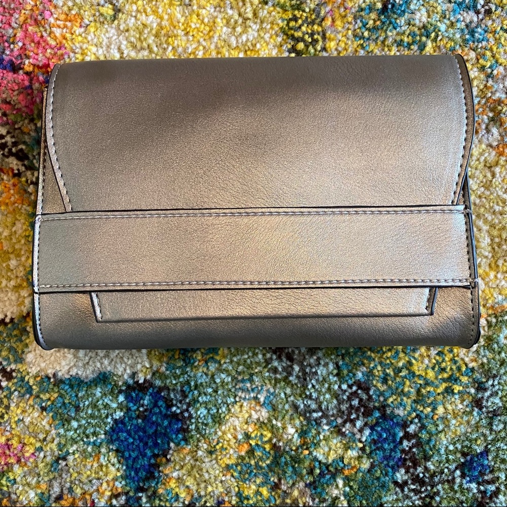 NWOT Clutch purse by Summer Rose 6” x 8” in gold. Straps included. Never…
